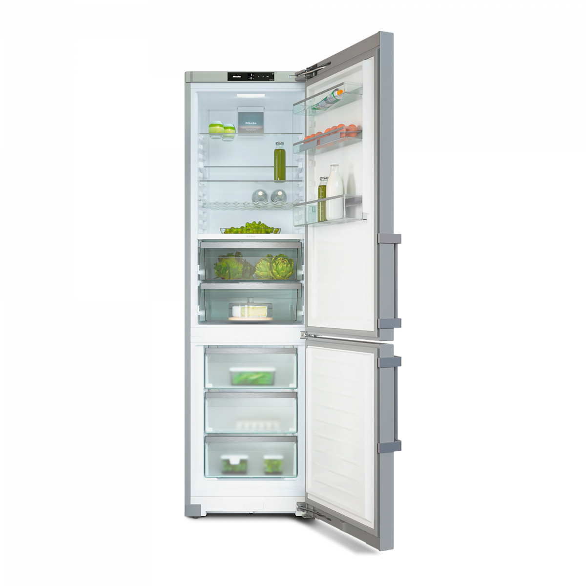 Отдельно стоящая холодильно-морозильная комбинация Miele KFN 4797 CD Edelstahl CleanSteel
